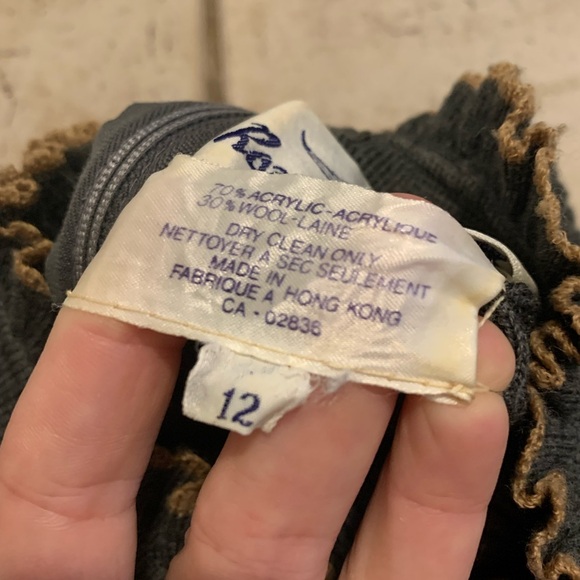 Vintage 70s Roncelli Knit Maxi Sweater Dress - Cardigan Look, Gray Wool Blend 12 - Picture 4 of 8